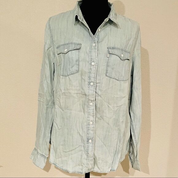 NWT Levi’s Modern Western Denim Shirt - Picture 4 of 8